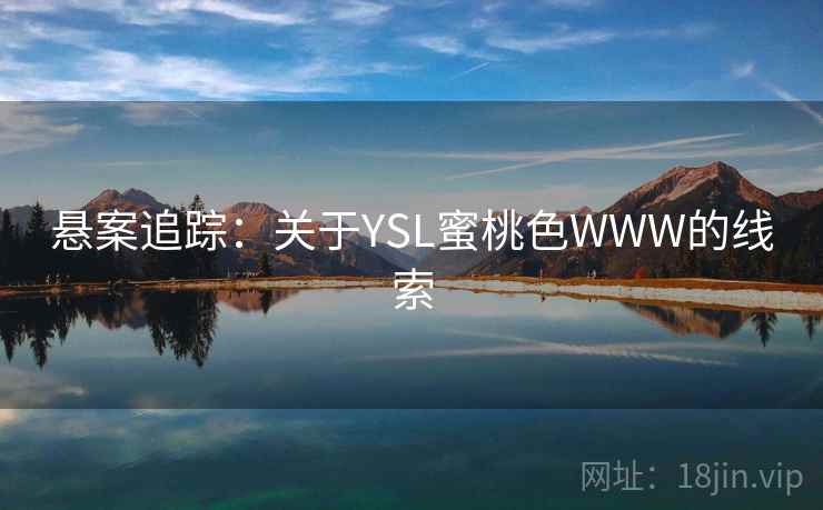 悬案追踪:关于YSL蜜桃色WWW的线索 悬案追踪:关于YSL蜜桃色WWW的线索